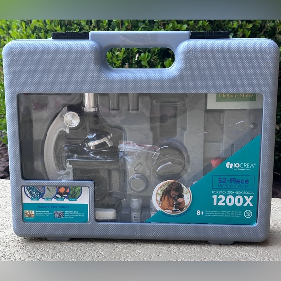 Juzloys 120x-1200x 52 pcs Kids Beginner Microscope w/ Metal Body • NEW • - Picture 1 of 8